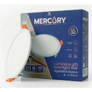 Pack De 5 Luminarios Led Downlight Ajustable 15w Blanco