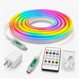 Tira LED Neón Flex Magic Running RGB USB – Rollo de 5 Metros