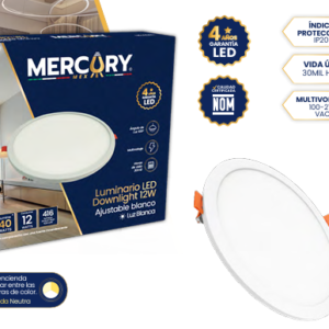 LUMINARIO LED DOWNLIGHT AJUSTABLE 15W CCT BLANCO