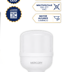 LÁMPARA LED ALTA POTENCIA 20W E27 6500K