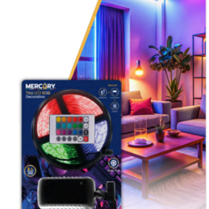 Tira de LED RGB Decorativa 5050 – Rollo de 5 Metros