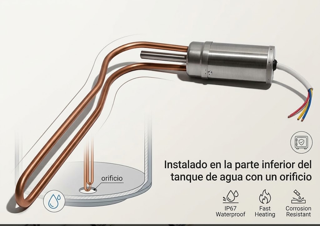 Resistencia Eléctrica para Calentador Solar de Agua